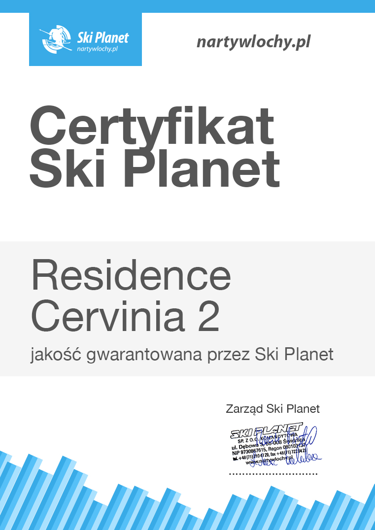 Certyfikat Ski Planet